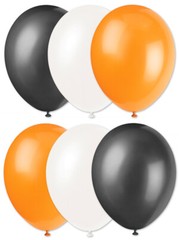 Team Spirit Solid Football Party Kit 25pc Decoration Pack, Orange Black White