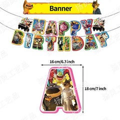 Bad Guys Birthday Party Decor Supplies Balloons Banner Cake Toppers Kids