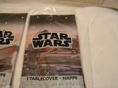 3 X Star Wars Party Decorations Tablecover lot set. 54″ X 84″.