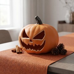 Pumpkin Desktop Decoration with Lights Halloween Glowing Lantern