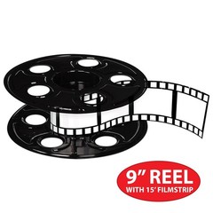 Beistle Movie Reel Centerpiece, Multicolored Party Decor, Filmstrip Table