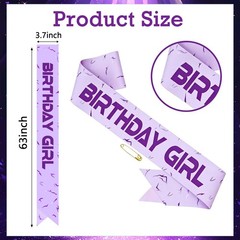 Birthday Girl Sash, Hunters Decorations Sash,Kpop Multi-colored*sash