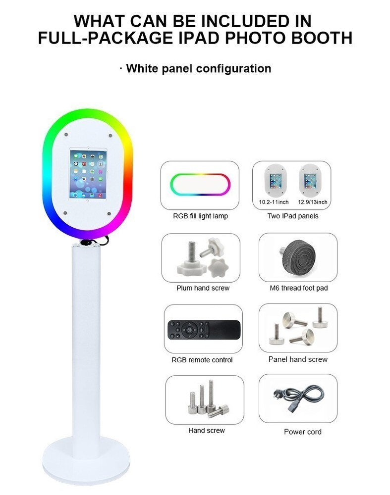 iPad Photo Booth Shell Stand Selfie Station Photobooth Machine for Wedding Party
