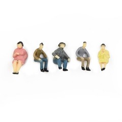 People Figures Practical Railway Train Seated Man HO Scale Hot Passenger Sitting