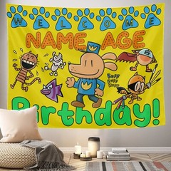 Personalize Dogman Birthday Party Banner Gift, Dog Man Party Supplies