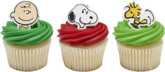 Peanuts® Cupcake Rings, 24 Peanuts® Snoopy®, Charlie Brown, Woodstock® Cupcake D