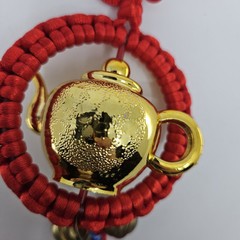 Chinese Red Colored Knot Teapot Hanging Decoration – New