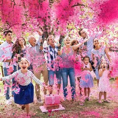 Biodegradable Gender Reveal Confetti Poppers – 4 Pack