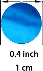 Blue Foil Metallic Round Table Confetti Decor Circle Dots Mylar Table Scatter Co