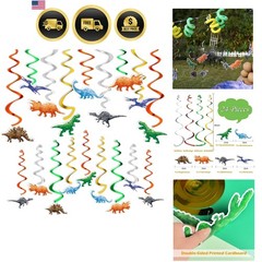 Watercolor – 24PCS Dinosaur Party Decorations for Boys Kids Dino Theme Birthd…