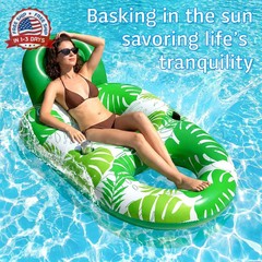 FindUWill 2 Pack Inflatable Pool Floats Adult- 65″x42″ Inflatable Pool Float Lou