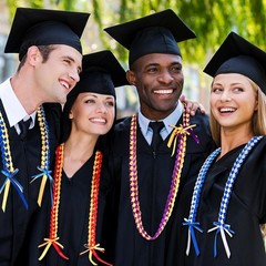 10 Pcs Handmade Graduation Leis – Braided Ribbon Honor Rope for Class of 2026, P