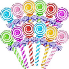 24Pcs Candy Party Decorations, 6 Colors of Candy Decoration Balloons, Candy Ball