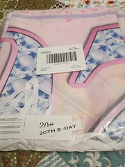 Large 9.8 x 1.6 ft Happy 20th Birthday Banner Pink Indoor or Outdoor Sign