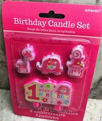 Ship N 24 Hours. New-Birthday Candle Set: Happy Birthday. 4 Pc.