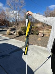 Veteran-Designed Flag Pole Clip | 3D Printed Universal Flagpole Accessory Black