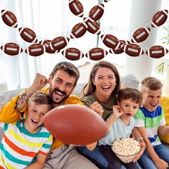 4 Pack Football Party Decorations, 32 PCS Cardboard Brown