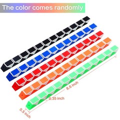 Yeetec 30 Pack 24 Blocks Magic Speed Small, Red, Green, Blue, Orange, Black