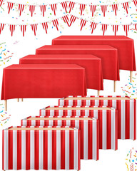 10 Pieces Carnival Theme Party Decorations Carnival Table Skirts Circus Theme Ta