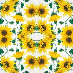 Sunflowers Napkins SUNFLOWERS ON WHITE 20 Cocktail Paper Napkins with Sunflowers