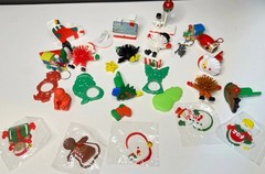 christmas holiday stocking goodie bag stuffers balls wistles keychains