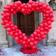 Large Size Metal Balloon Arch Kit, Wedding Heart Arch Stand, Love Balloon Col…