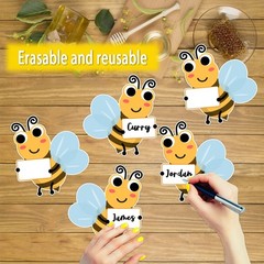 50PCS Bumble Bee Cutouts for Bulletin Board Decorations, Cute Bee Student Nam…