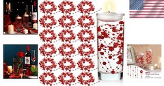 Durable 157 Feet Red Faux Pearl String – Chic Vase Filler for Weddings & Parties