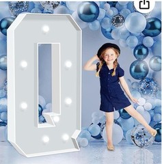 Holitex 4FT Marquee Light – Up Letter Q- for Balloons, Party Decor