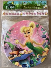 Disney Fairies Tinker Bell Birthday Banner By Hallmark~9.22 Feet Long, Brand New
