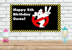 3×6 Ghostbusters Vinyl Birthday Banner