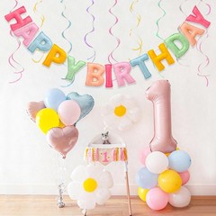 Pre-Strung 3D Pastel 4 inches (letters), 6.56 feet (length), Soft Fresh Color