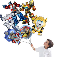 6 transformers foil balloon party happy birthday supplies decoration bumblebee