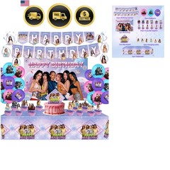 Birthday Decorations, Party Supplies Set Include Banner, Backdrop, Balloons, …