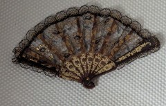 9 Pcs Folding Bamboo ,plastic, Metal Fan Paper Fans Chinese Style Hand