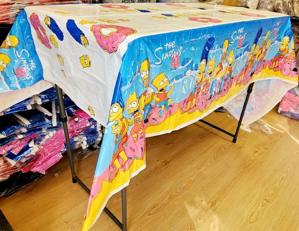 SIMPSONS GIFT BOX CAKE TOPPER CUPCAKE BALLOON BANNER SUPPLIES DECORATIONS
