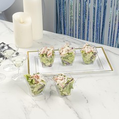 Restaurantware Mini Kova Cups 4 Oz 100 Count Clear Plastic Appetizer Cups