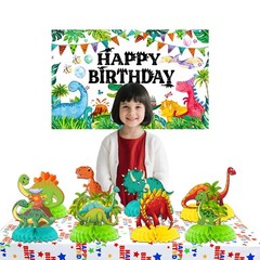 Jamonxi Dinosaur Birthday Party Decorations for 1 2 3 4 5 Year Old Boy,…