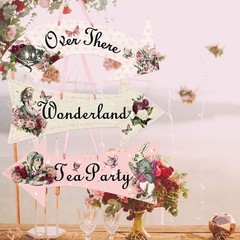 Delightful 10-Piece Arrow Signs Set for Alice in Wonderland-Themed Celebrations