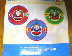 THOMAS All Aboard Friends HONEYCOMB DECORATIONS (3) ~ Birthday Party Supplies