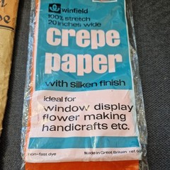 Vintage Winfield & Dennison Crepe Paper in Original Packets Orange & Black