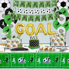 Soccer Birthday Party Decorations Soccer Happy Birthday Banner And Cake Toppe…