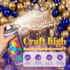 Balloon Shine Spray for Party : 15 oz Balloons Spray Silicone for Father’s Da…