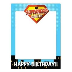 Superhero Birthday Theme Photo Booth Frame and Props – FREE SHIPPING