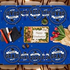 122 Pcs 2026 Graduation Decorations Serves 30, Graduation Party Plates and Napki