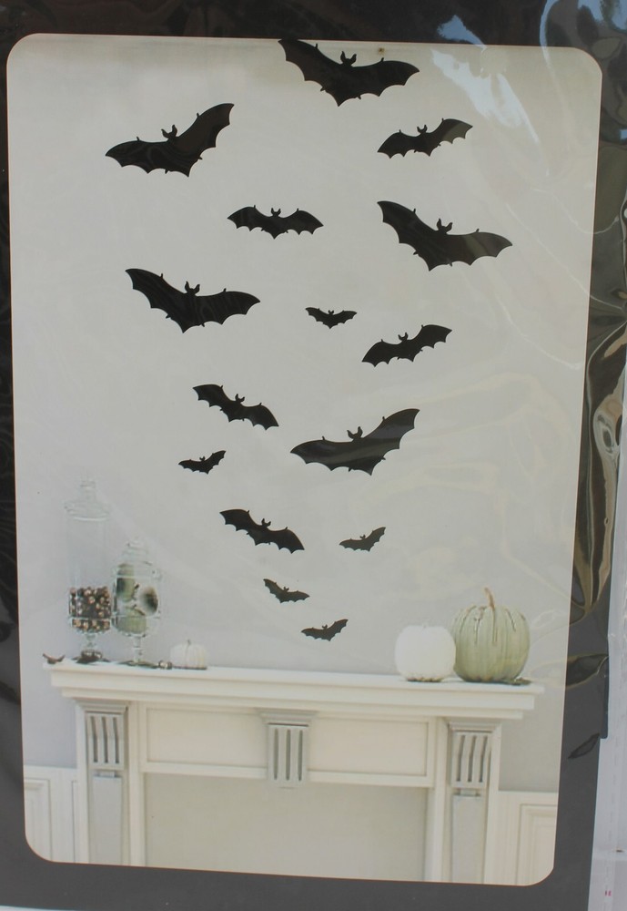 15 ct. Paper Silhouettes Cut Outs, Rats, Spiders, Bats, Halloween Haunted Decor