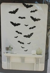 15 ct. Paper Silhouettes Cut Outs, Rats, Spiders, Bats, Halloween Haunted Decor
