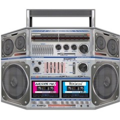 Stand-Up Cardboard Boom Box 37″ x 25″ Musical Party Supplies & Decorations
