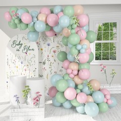 Soonlyn Baby In Bloom Balloon Arch Kit 14ft Baby Shower Decorations Wildflower
