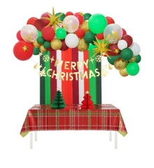 Christmas Holiday Party Kit Celebration Theme Party Decoration Bundle, 112 pcs